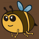 A friendly bee